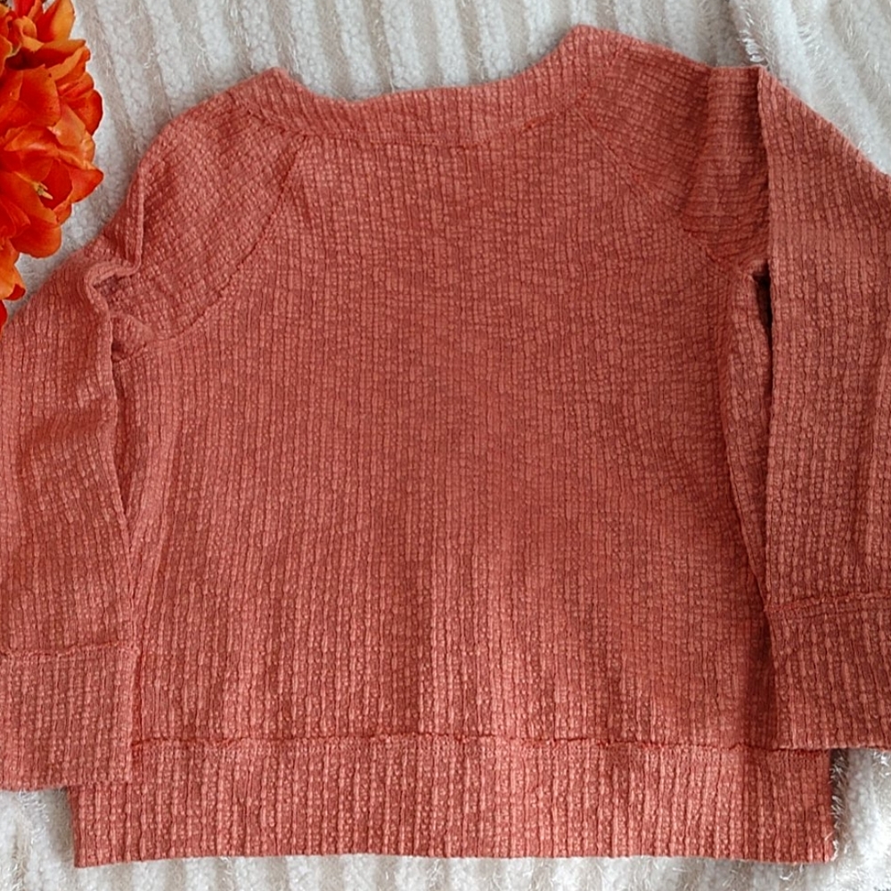 NEW Two by Vince Camuto Cardigan Sweater Slub Knit Pink Coral Textured Ladies S - Picture 10 of 11